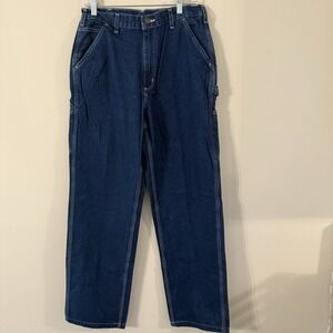 CARHARTT Loose‎ Original Fit Work Dungaree Men Sz. 33x36 Jeans Carpenter EUC